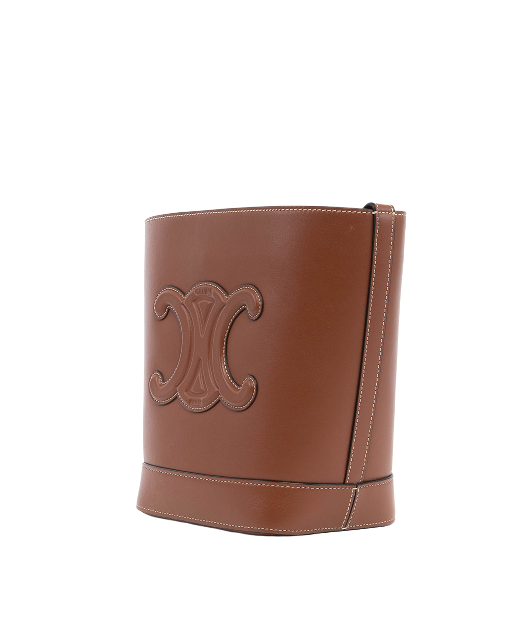 CELINE BUCKET CUIR TRIOMPHE SMALL BROWN CALF GHW F CU 2233 1021