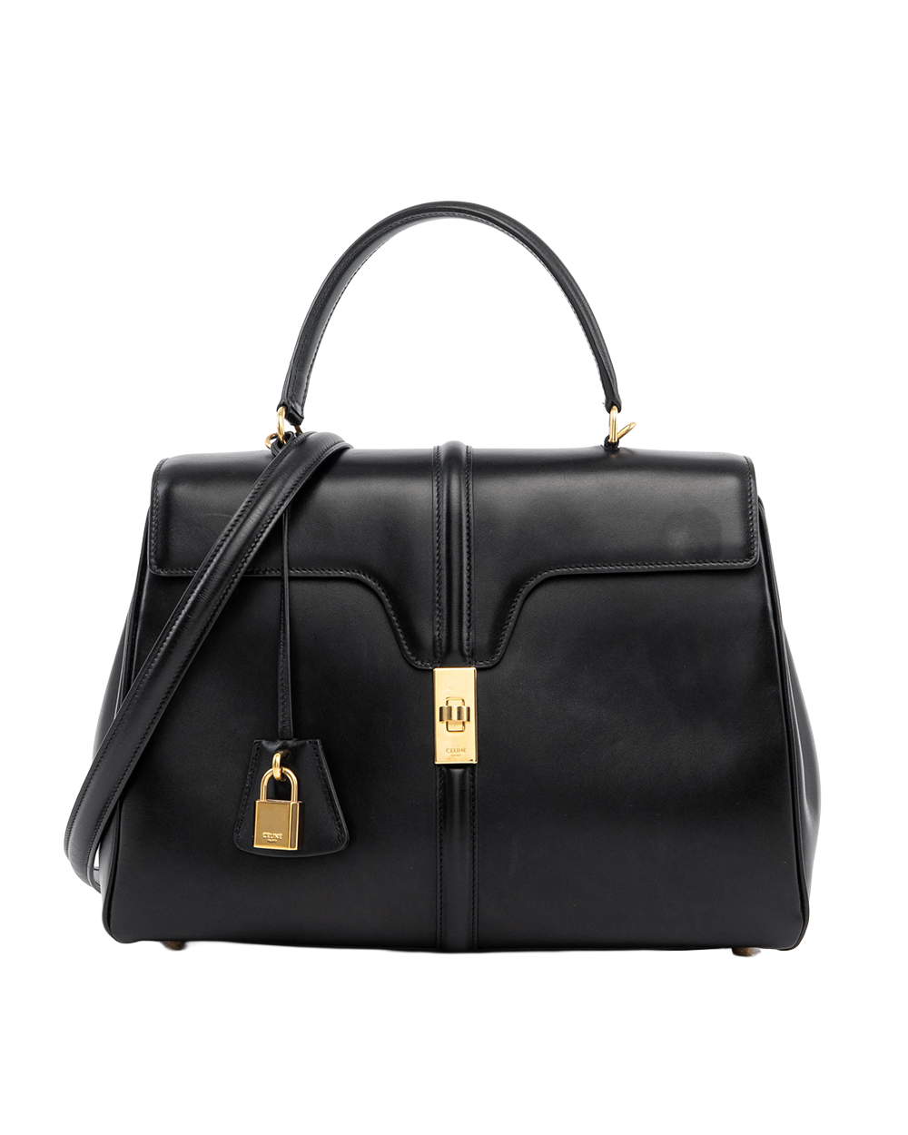 CELINE CLASSIQUE 16 BLACK CALF GHW S CU 0199 04538