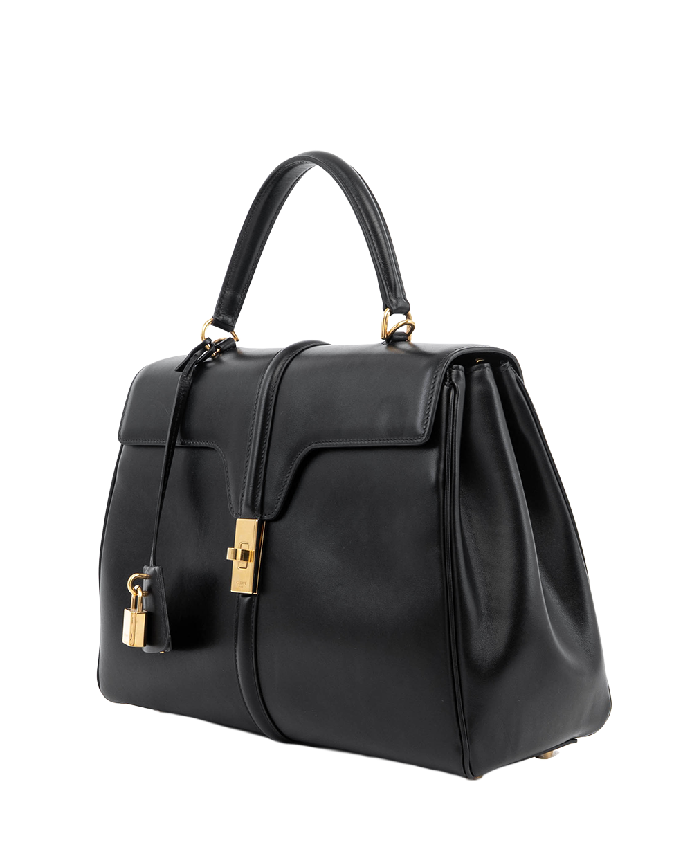 CELINE CLASSIQUE 16 BLACK CALF GHW S CU 0199 04539