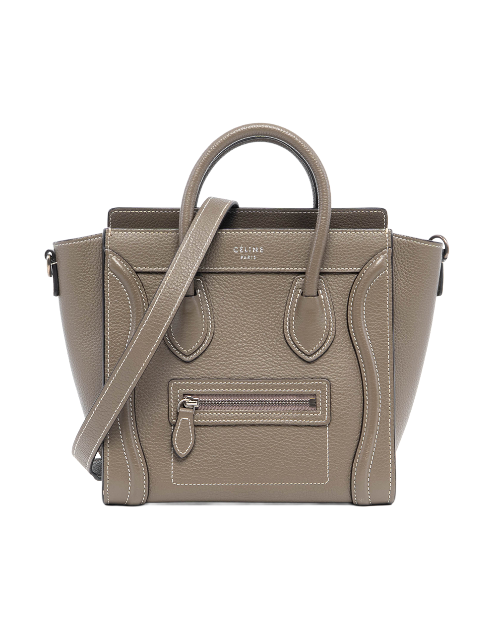 CELINE LUGGAGE NANO BROWN SOURIS CALF RSHW U AT 0136 U CU 0156 3000