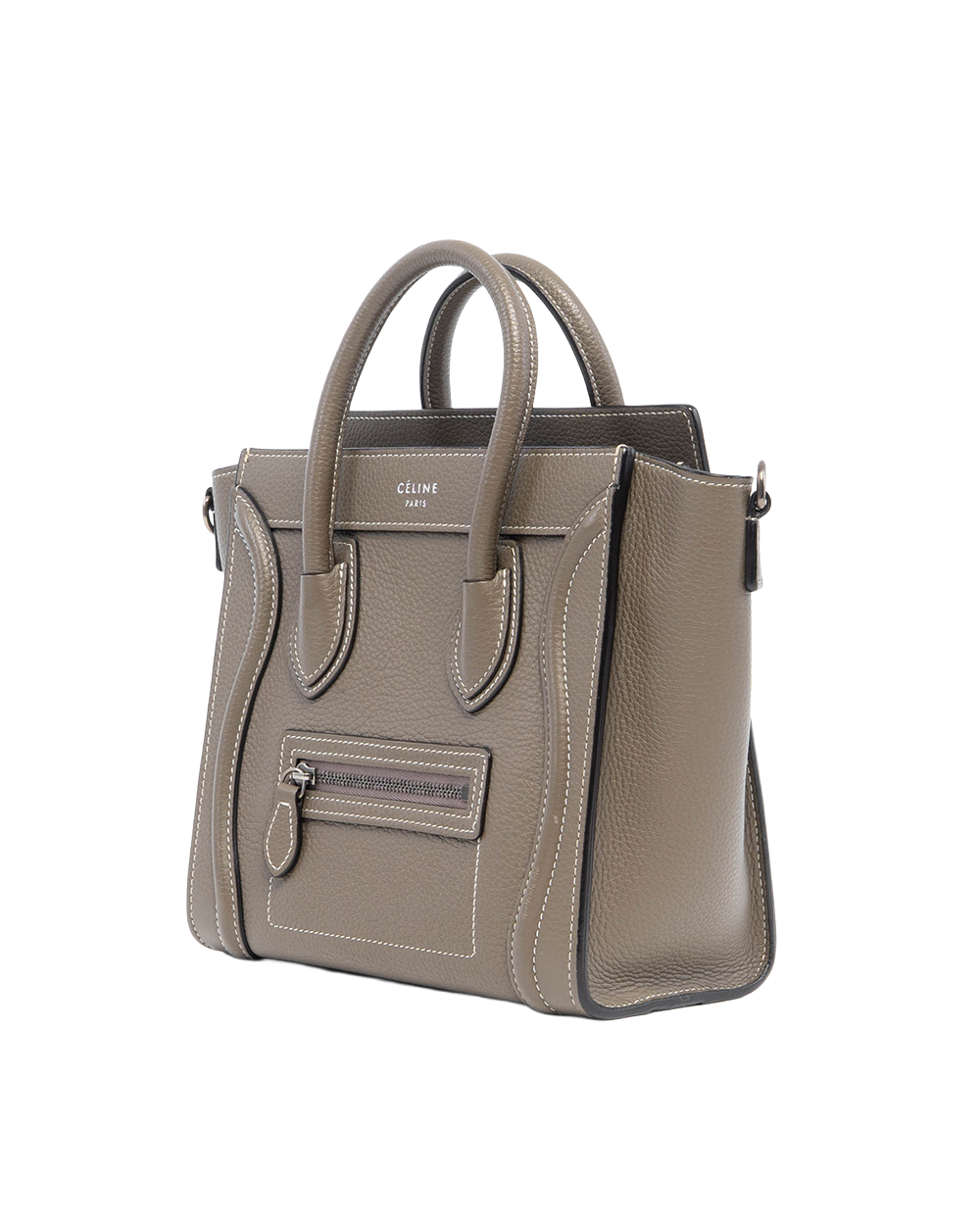 CELINE LUGGAGE NANO BROWN SOURIS CALF RSHW U AT 0136 U CU 0156 3002