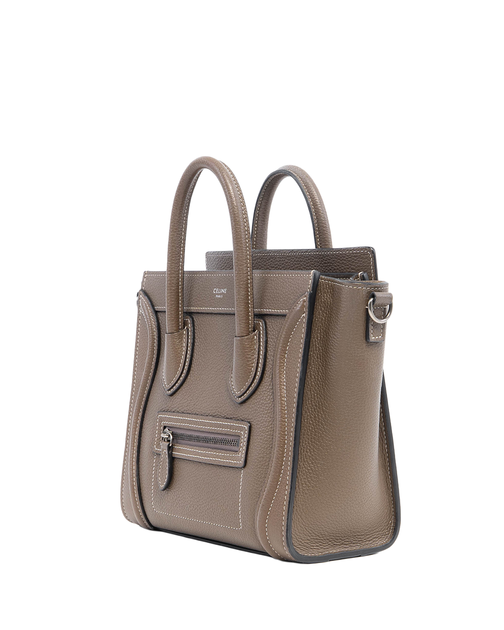 CELINE LUGGAGE NANO GREY SOURIS CALF RSHW F AT 1292 F CU 2212 08834
