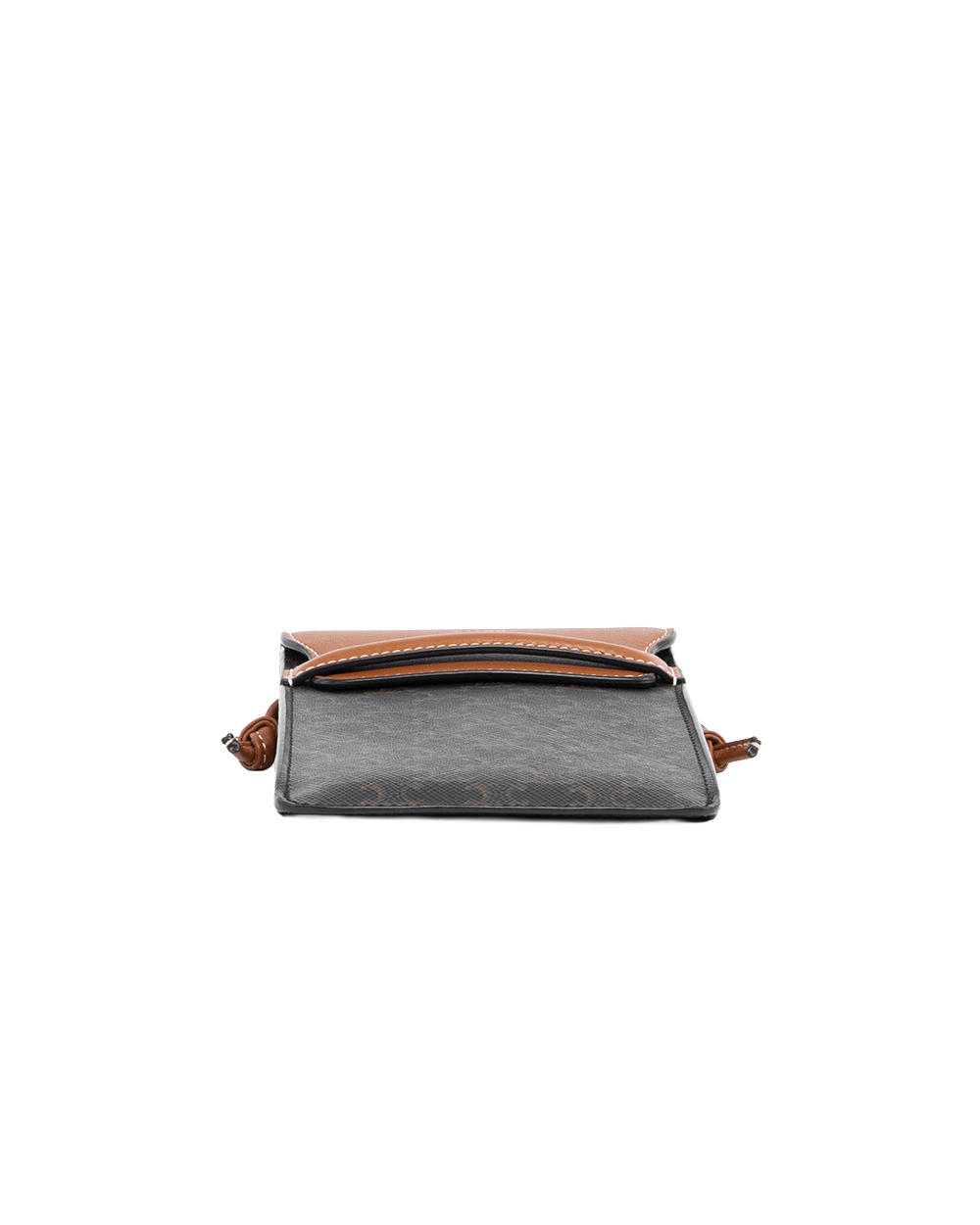CELINE PHONE POUCH BROWN CANVAS SAN 3272 5103
