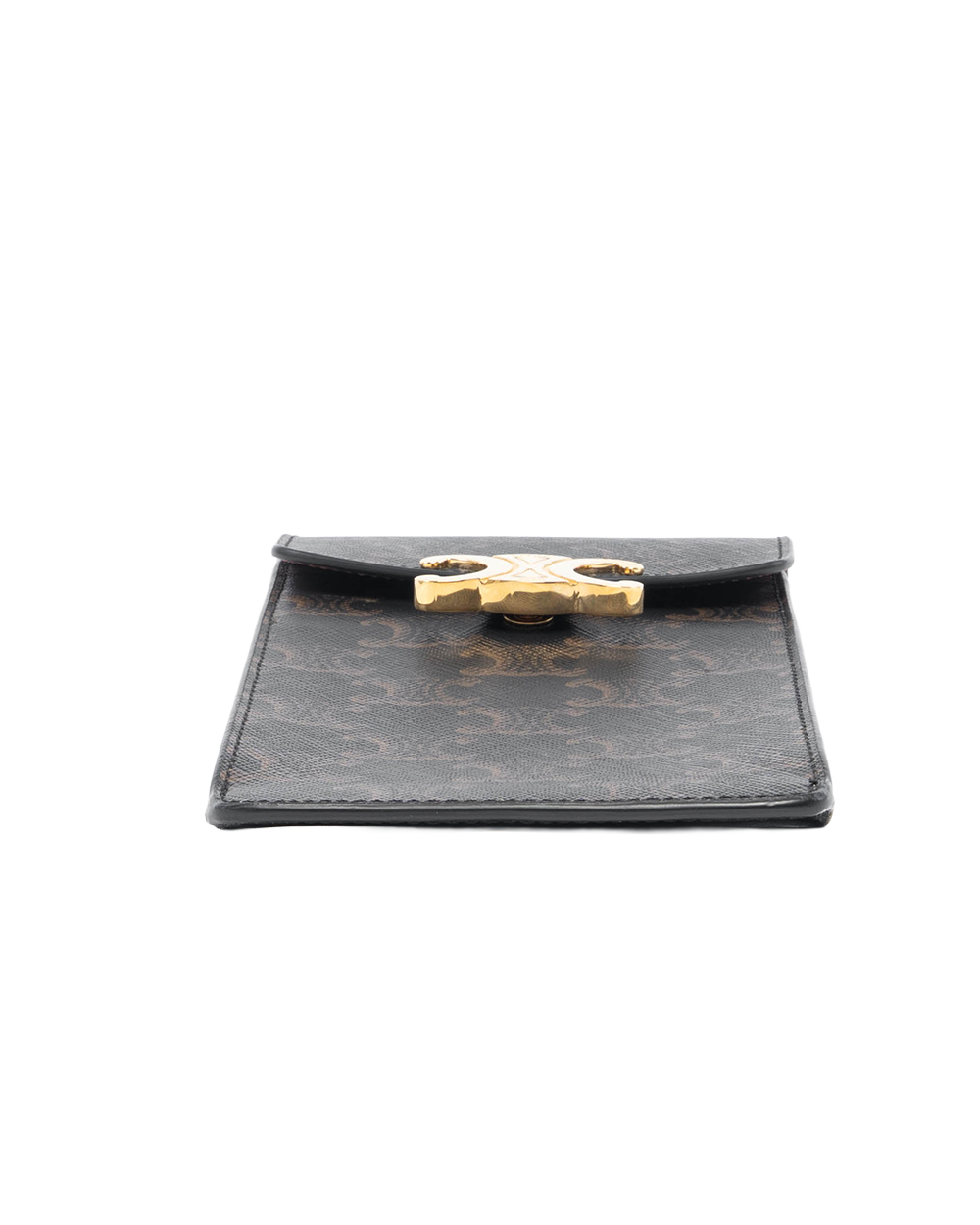 CELINE PHONE POUCH BROWN TAN CANVAS GHW W IE 3252 1454