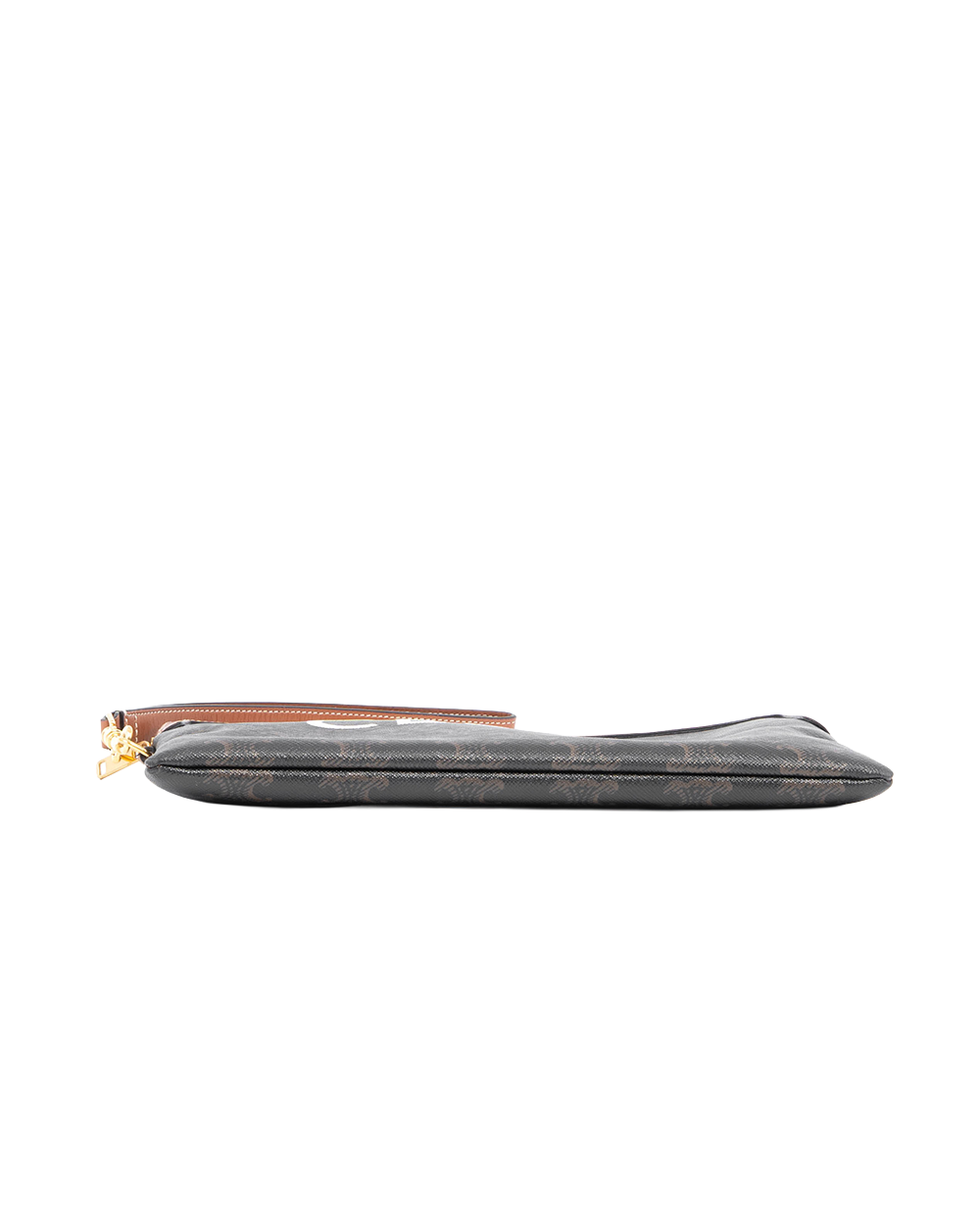 CELINE POUCH WITH STRAP SMALL BROWN TAN CANVAS GHW F 9P 2283 4120