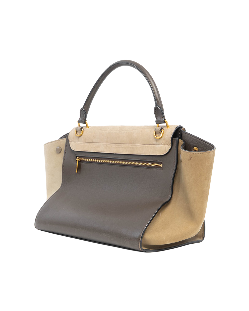 CELINE TRAPAZE GREY BEIGE MEDIUM CALF GHW S CU 0155 2094