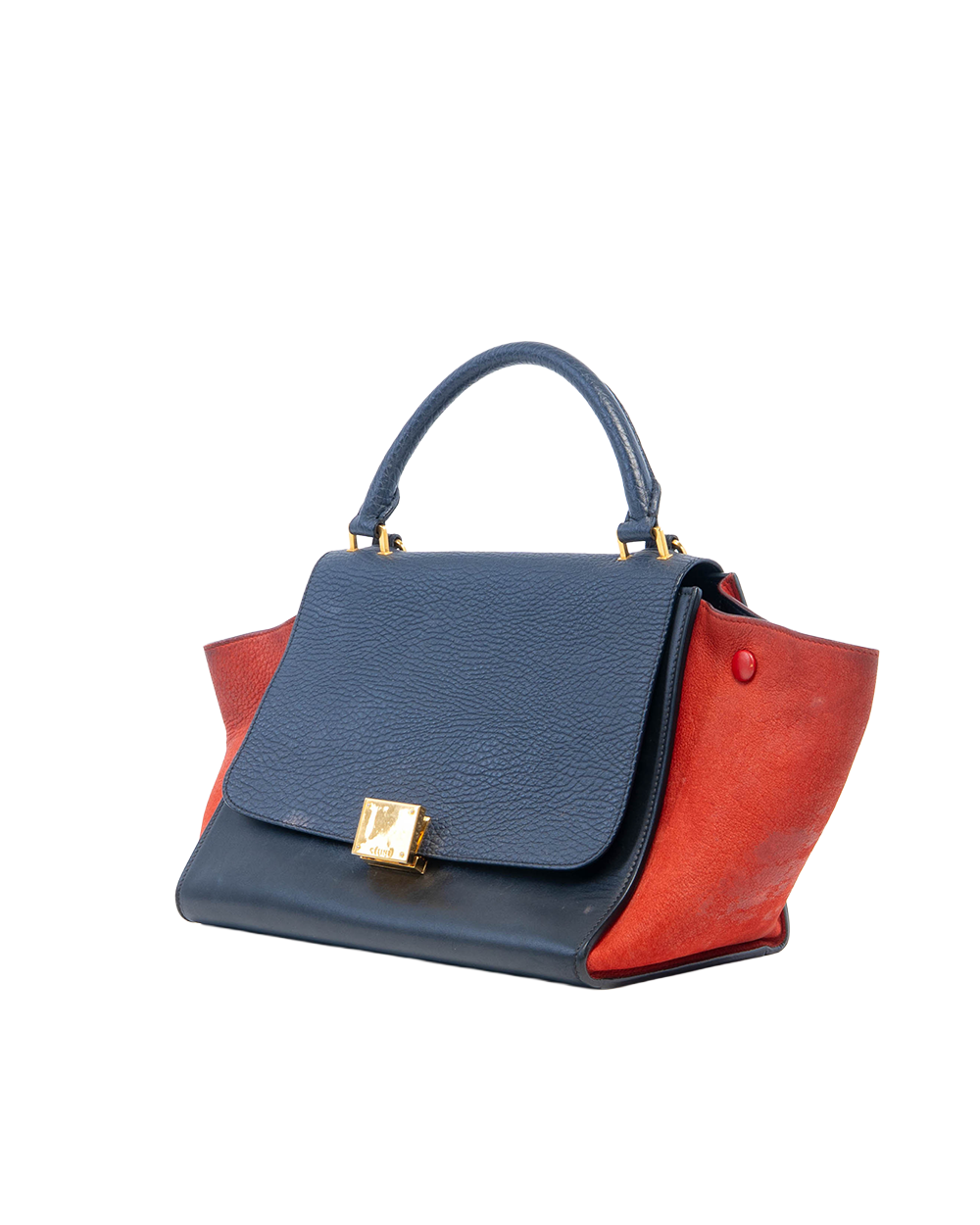 CELINE TRAPEZE RED BLACK CANVAS CALF GHW S CU 3196 0079