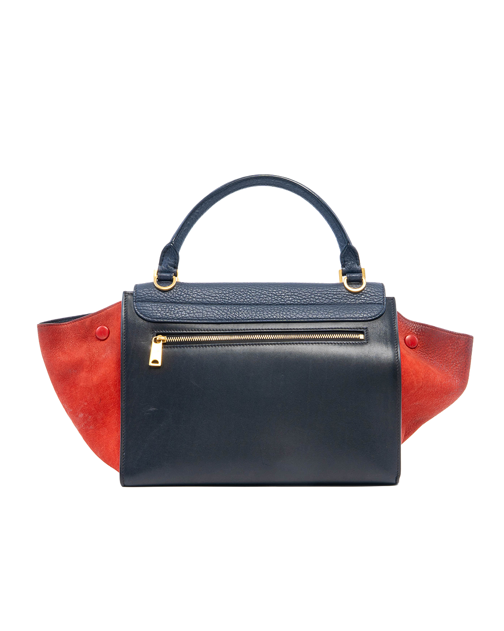 CELINE TRAPEZE RED BLACK CANVAS CALF GHW S CU 3196 0081