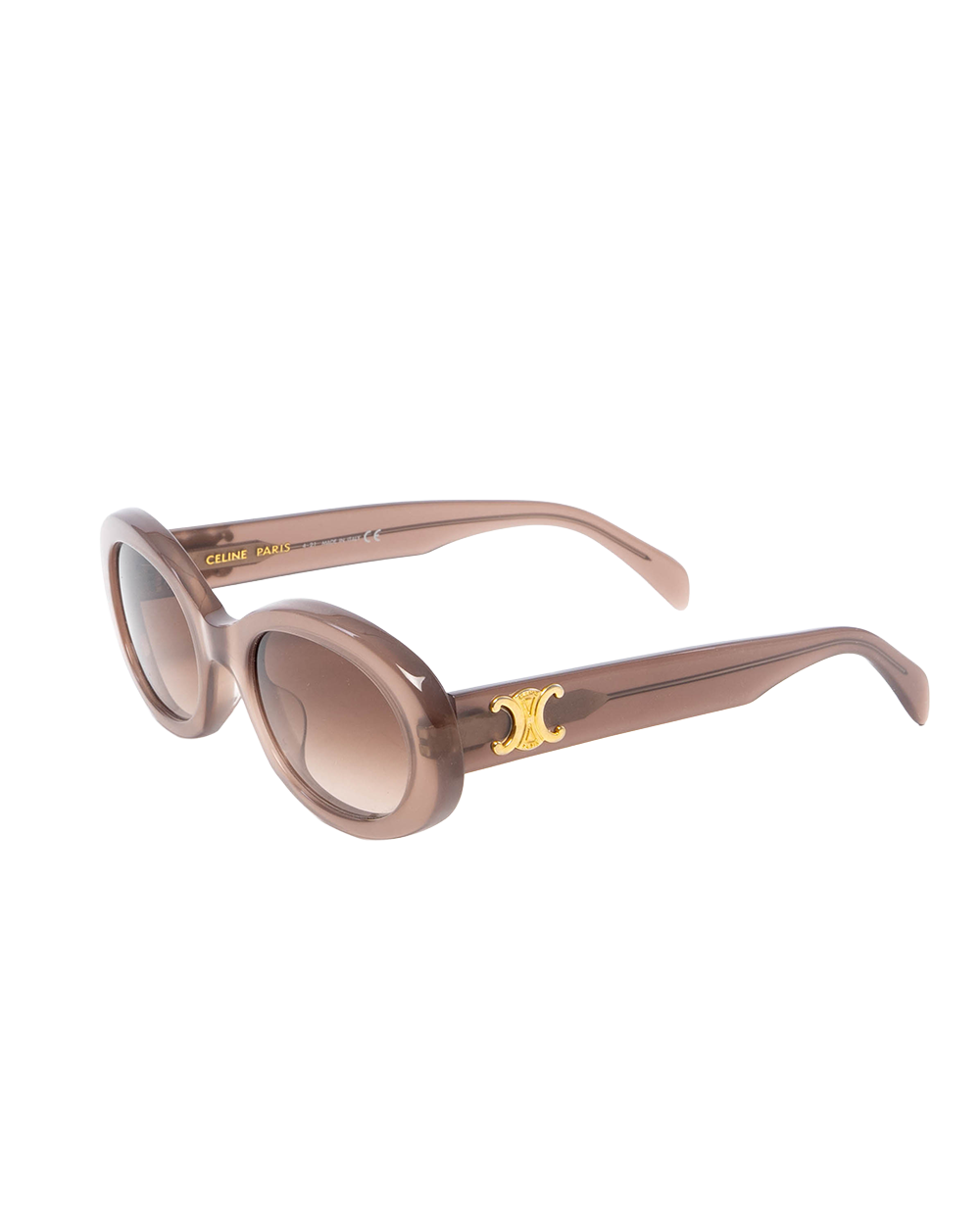 CELINE TRIOMPHE SUNGLASSES BROWN GHW 7300