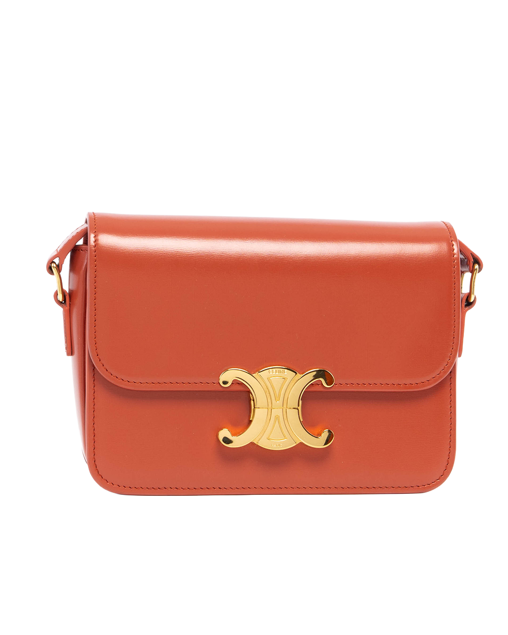 CELINE TRIOMPHE TEEN RED CANYON CALF GHW U IP 0274 6094