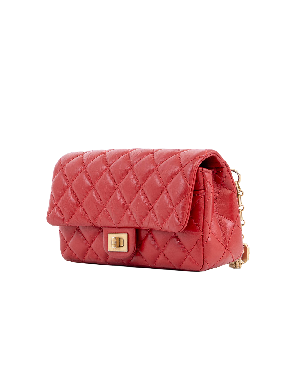 CHANEL 2.55 REISSUE FLAP BELT BAG RED CALF GHW 26972513 1161