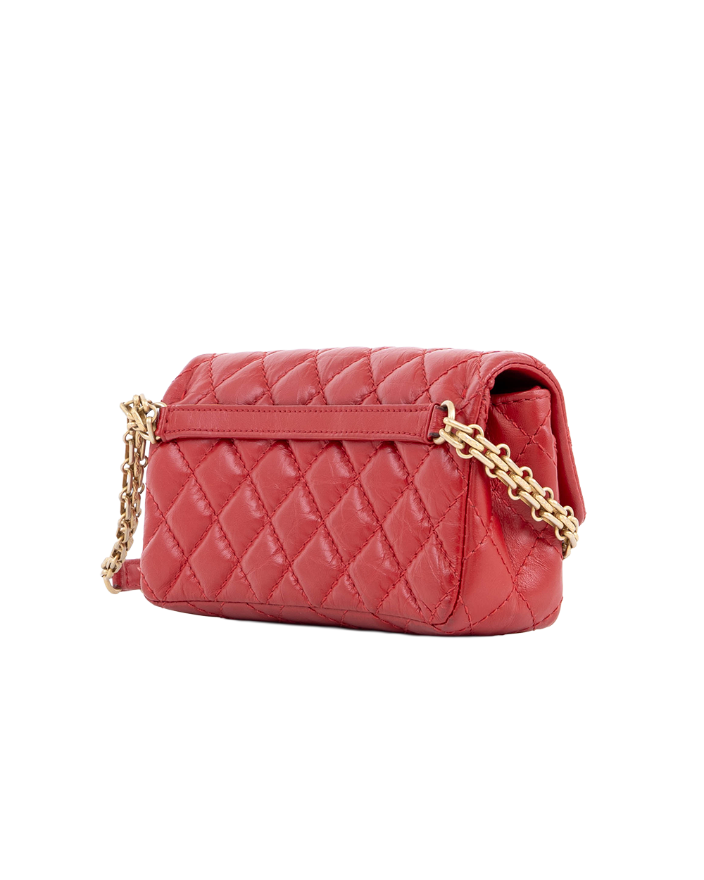 CHANEL 2.55 REISSUE FLAP BELT BAG RED CALF GHW 26972513 1162