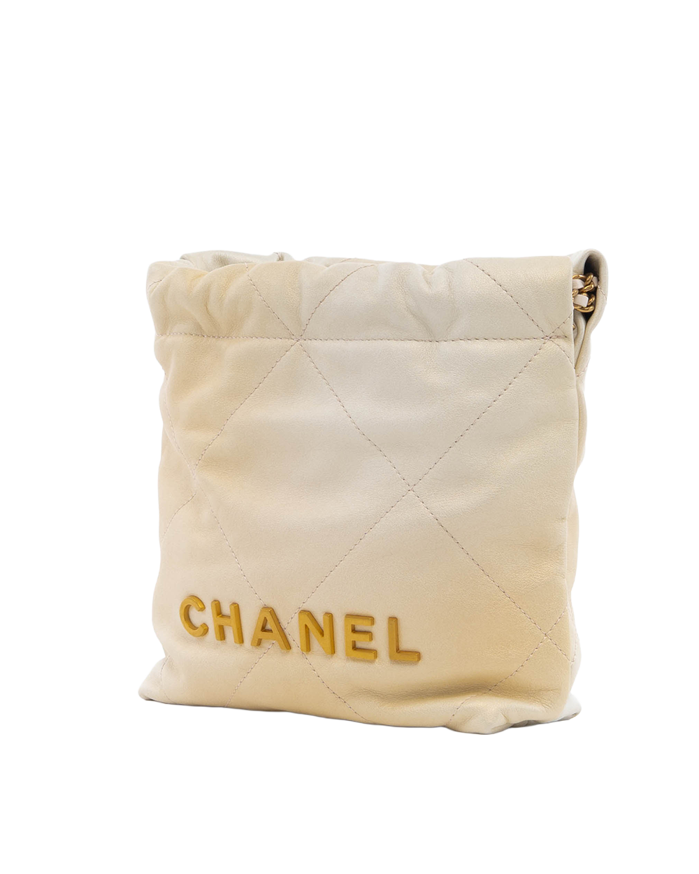 CHANEL 22 MINI GOLD MATTALIC CALF GHW J2GANGP9 0432