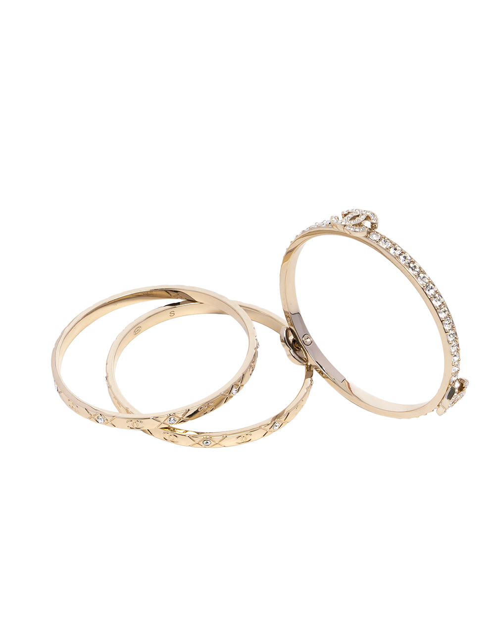 CHANEL 25P BRACELET S DIAMOND GHW 7458