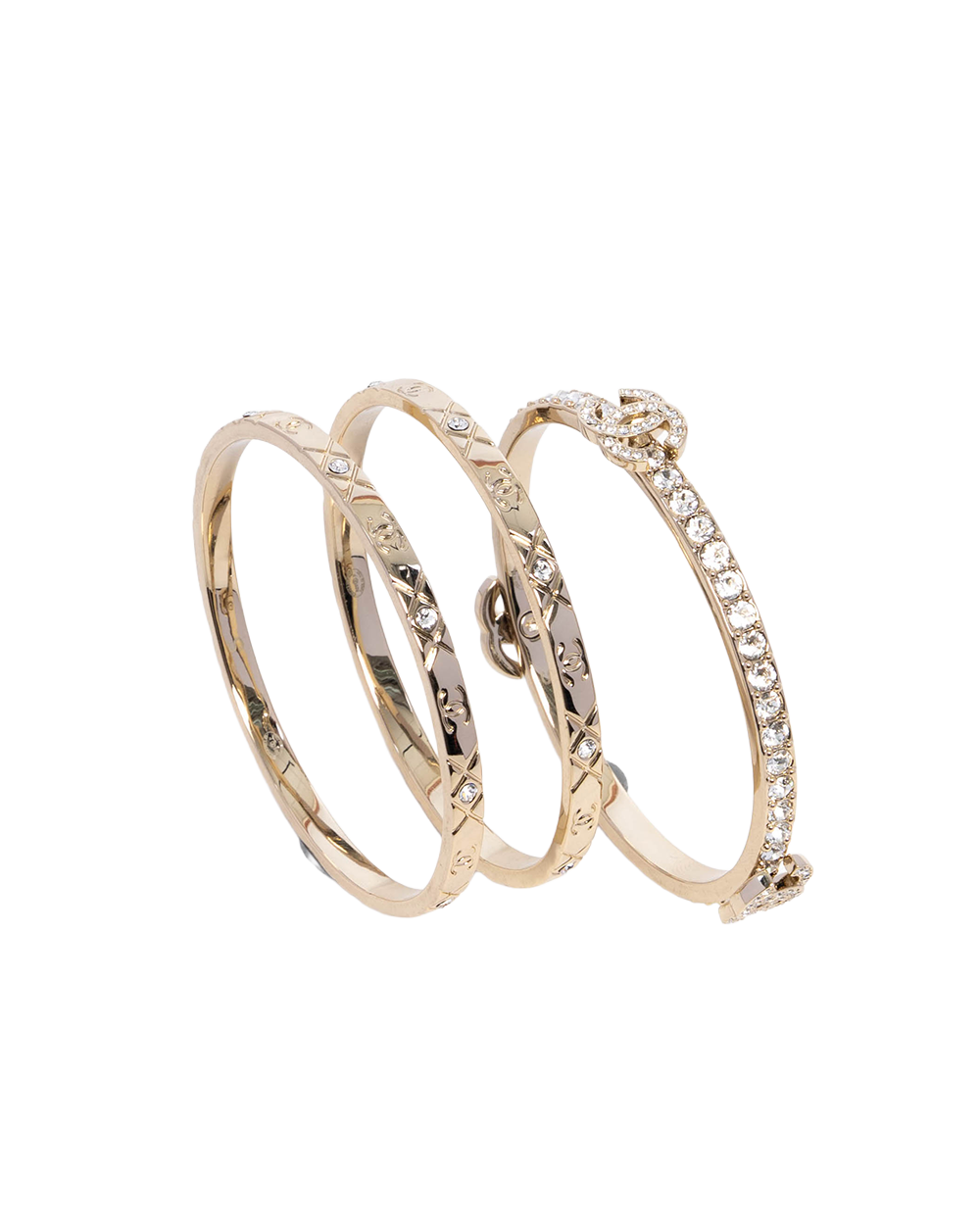 CHANEL 25P BRACELET S DIAMOND GHW 7461