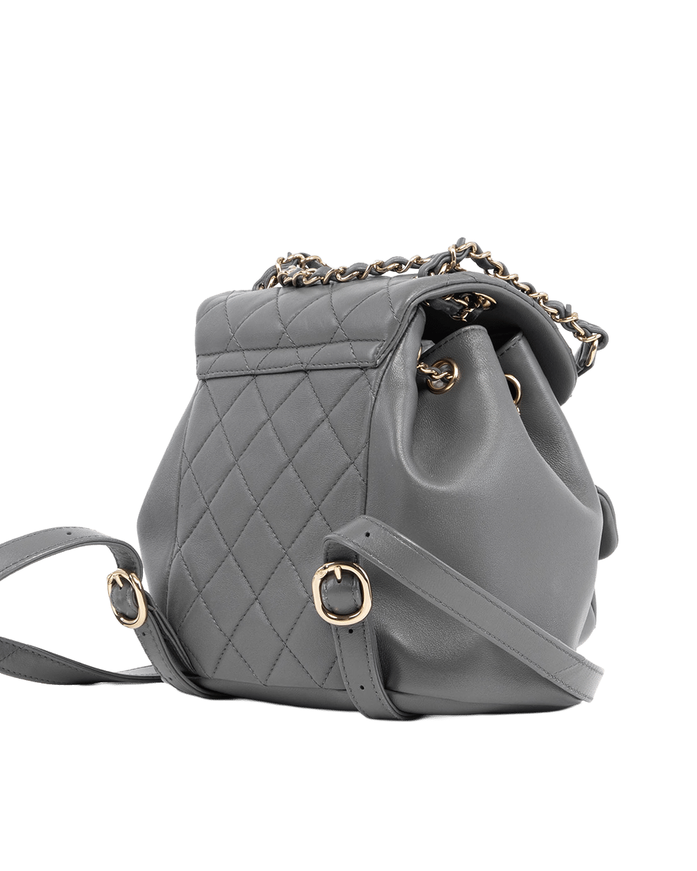 CHANEL BACKPACK SMALL GREY LAMB GHW THC4NPGL 2035