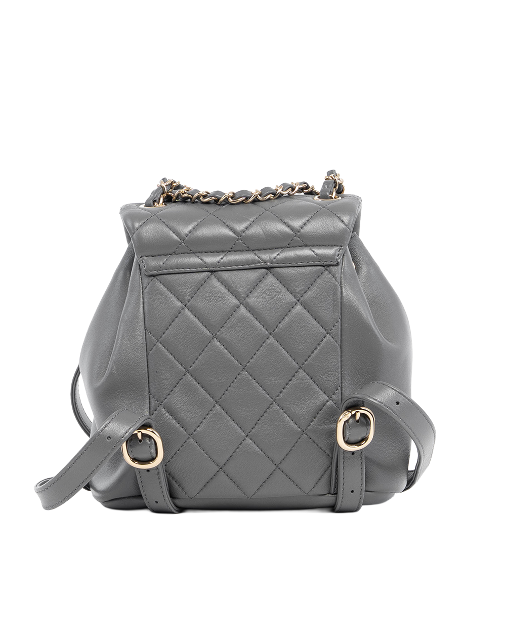 CHANEL BACKPACK SMALL GREY LAMB GHW THC4NPGL 2036