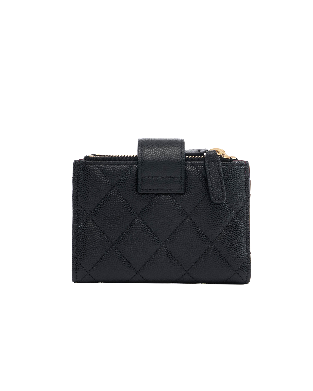 CHANEL BIFOLD WALLET SHORT BLACK CAVIAR GHW 31723957 1307