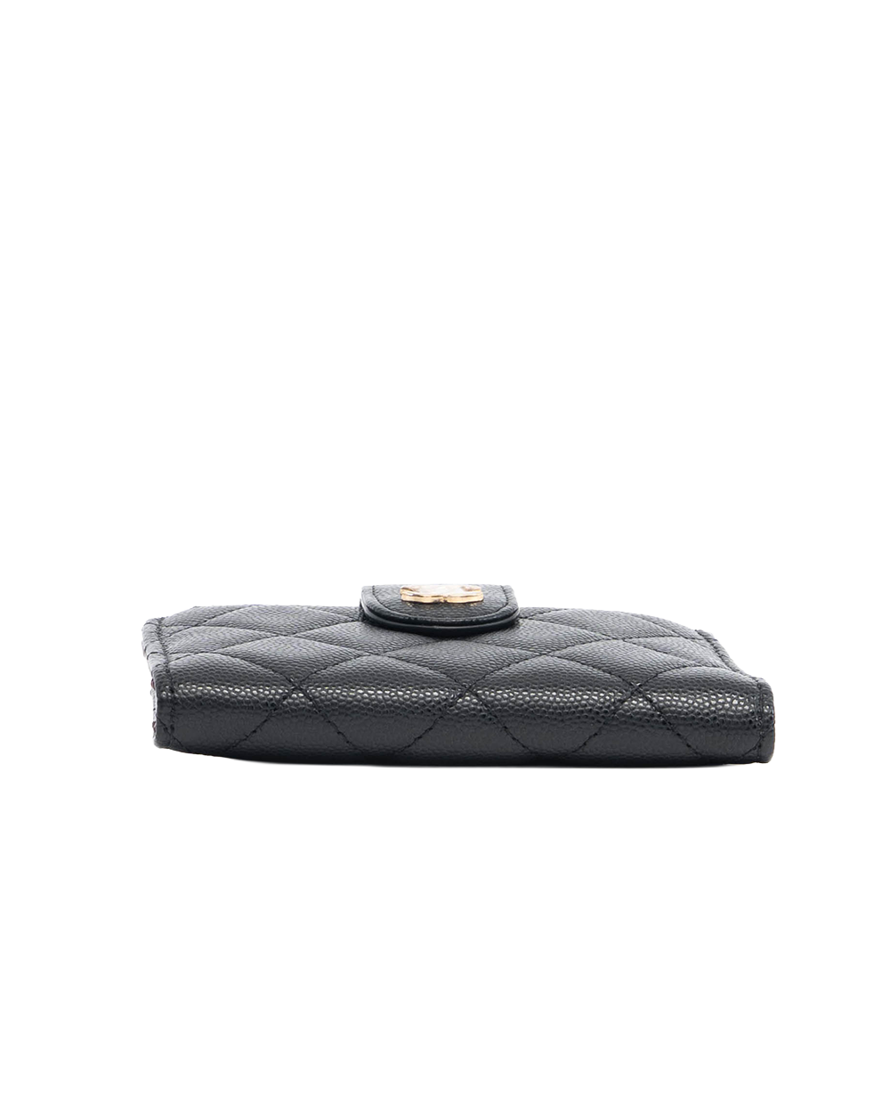 CHANEL BIFOLD WALLET SHORT BLACK CAVIAR GHW 31723957 1308