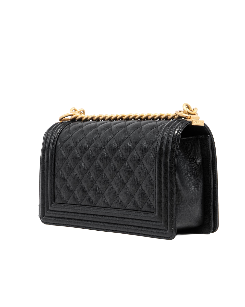 CHANEL BOY 10 BLACK CAVIAR GHW 25831033 01409