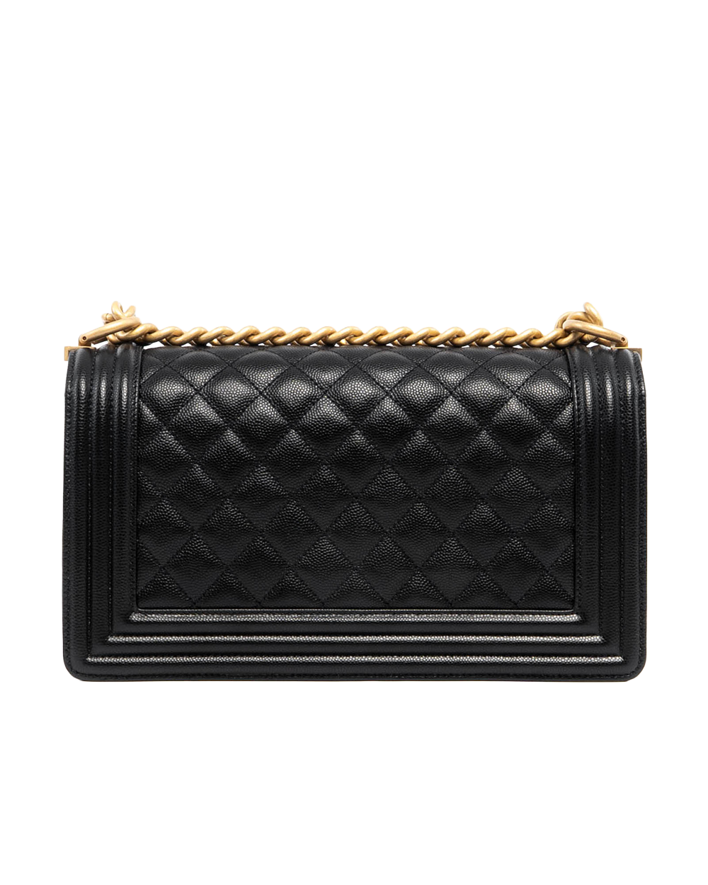 CHANEL BOY 10 BLACK CAVIAR GHW 25831033 01410