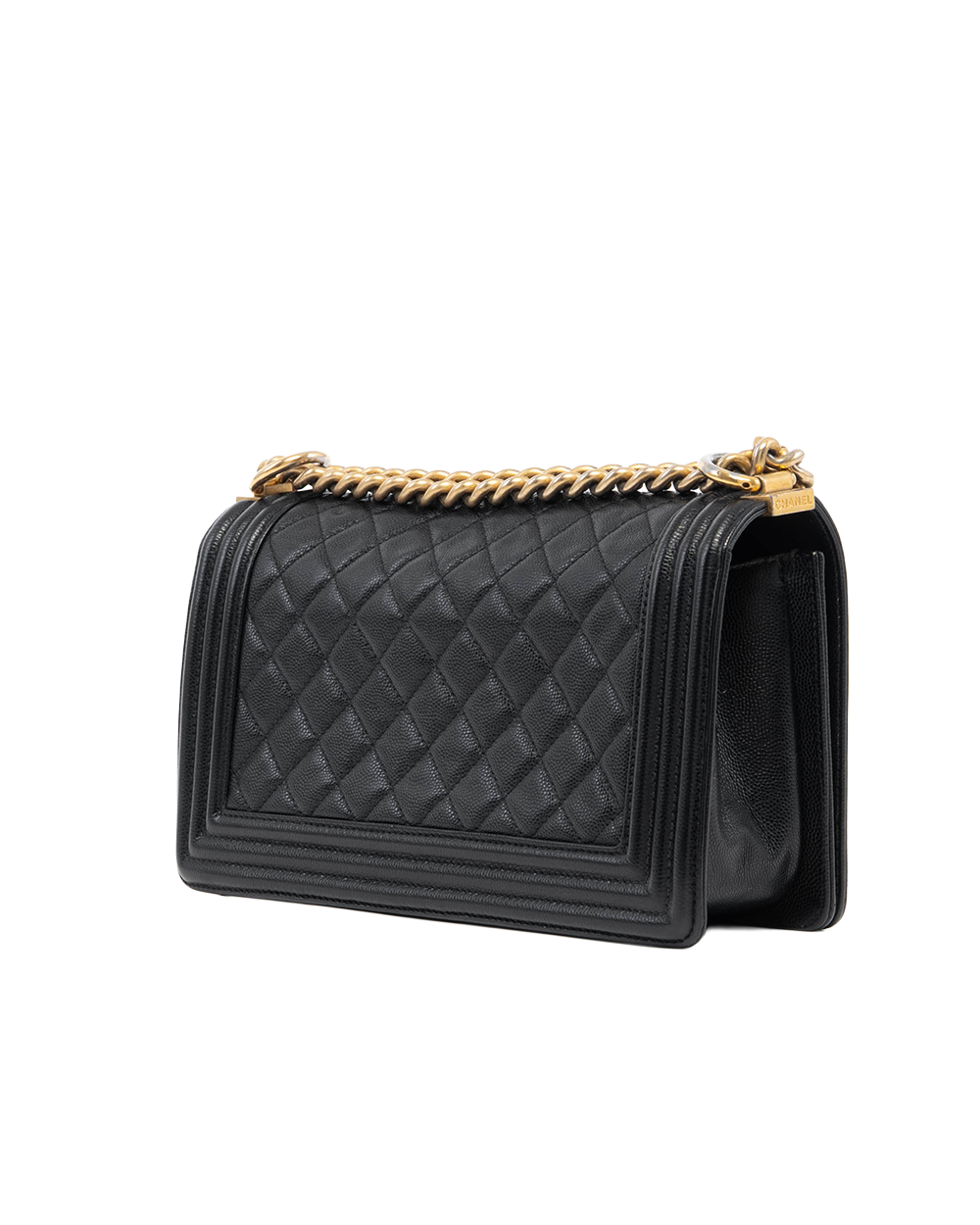 CHANEL BOY 10 BLACK CAVIAR GHW 28241913 4124