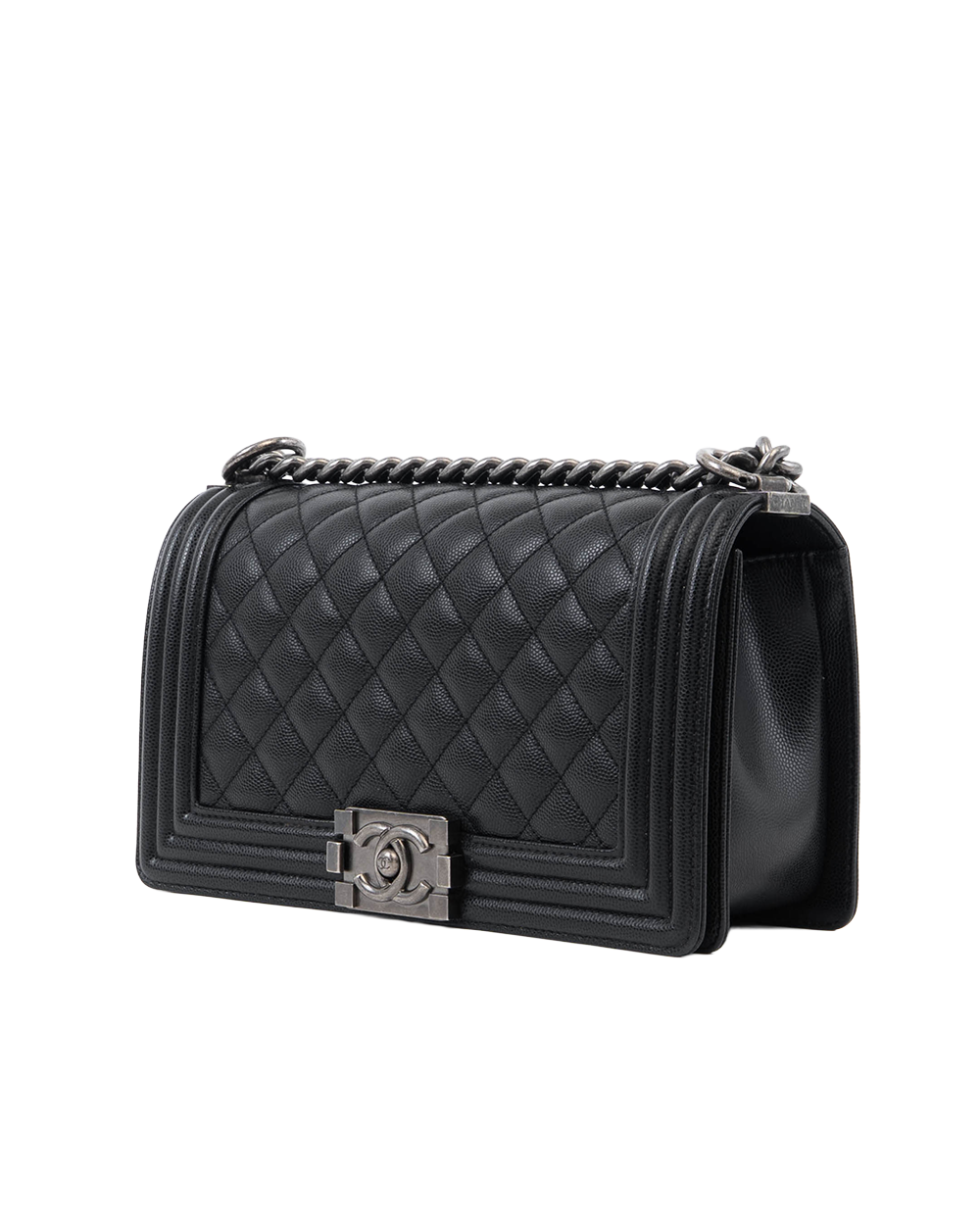 CHANEL BOY 10 BLACK CAVIAR RSHW 28740835 8069