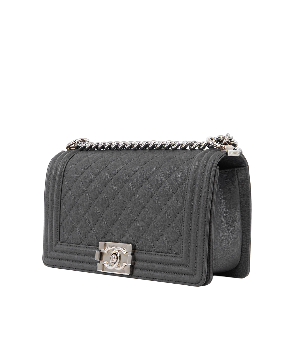 CHANEL BOY 10 GREY CAVIAR SHW 29796499 8111