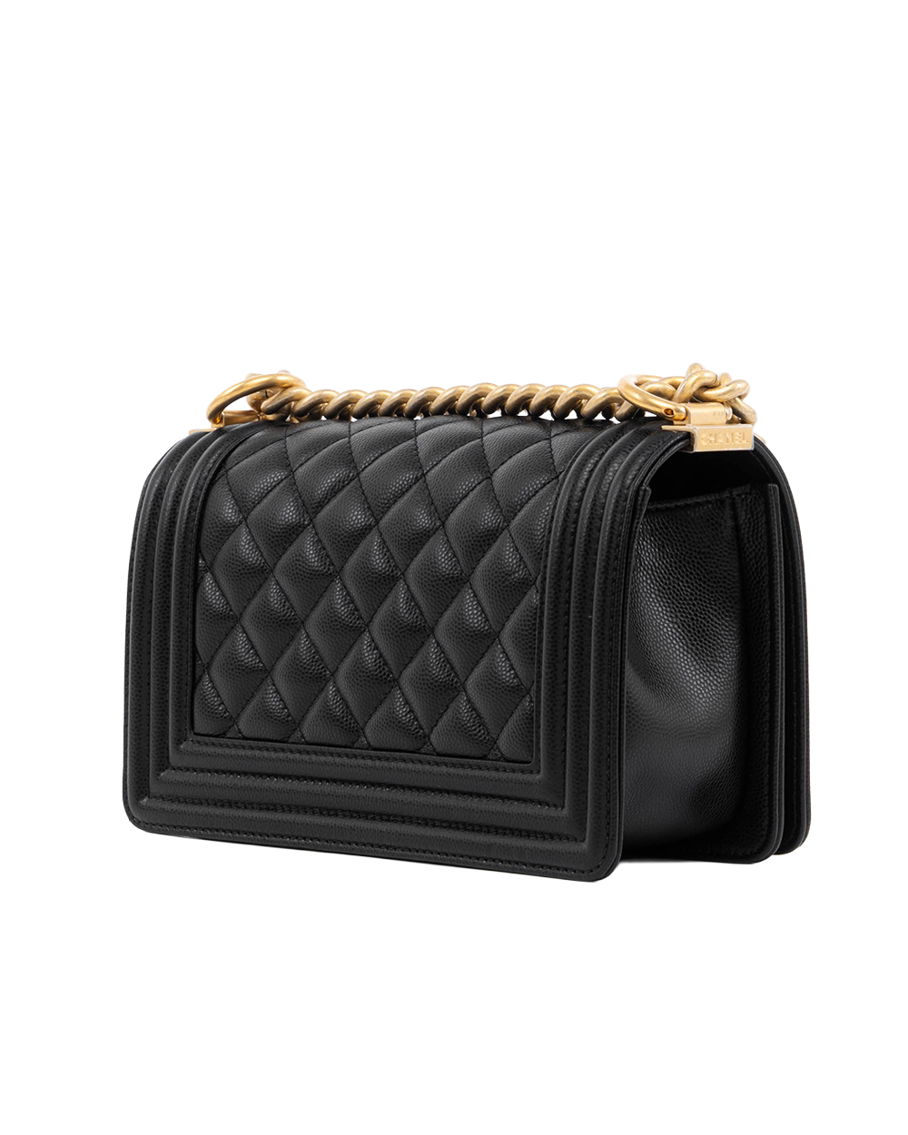 CHANEL BOY 8 BLACK CAVIAR GHW 31189526 04710