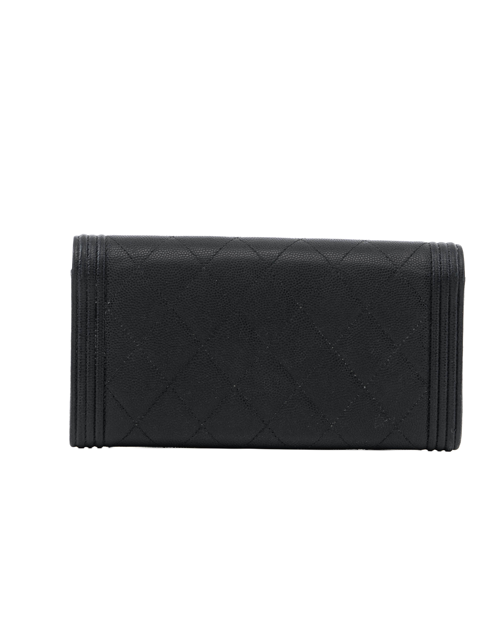 CHANEL BOY LONG WALLET LONG BLACK CAVIAR RHW 23866223 8113