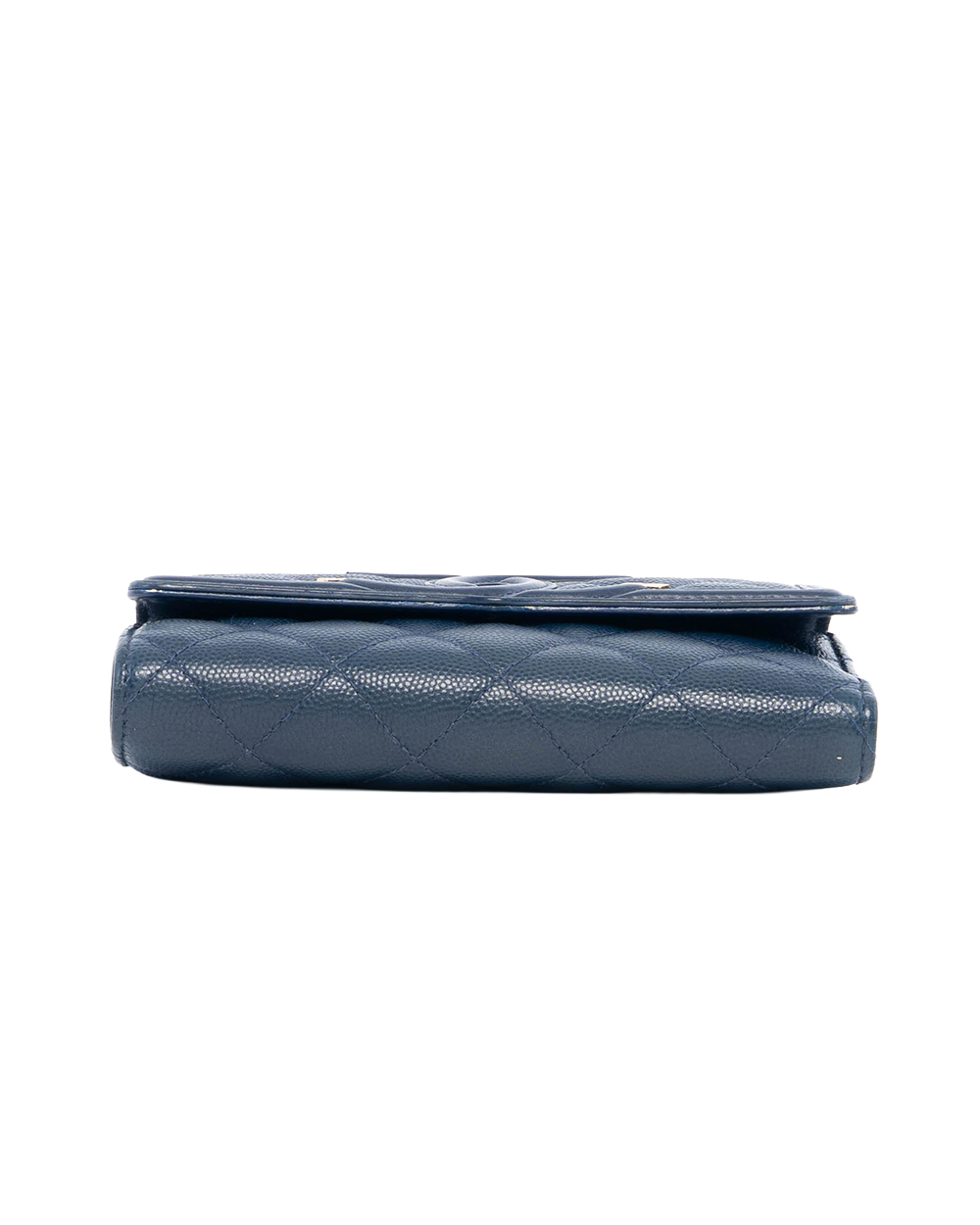 CHANEL BOY TRIFOLD WALLET SHORT BLUE NAVY CAVIAR GHW 29003450 0582