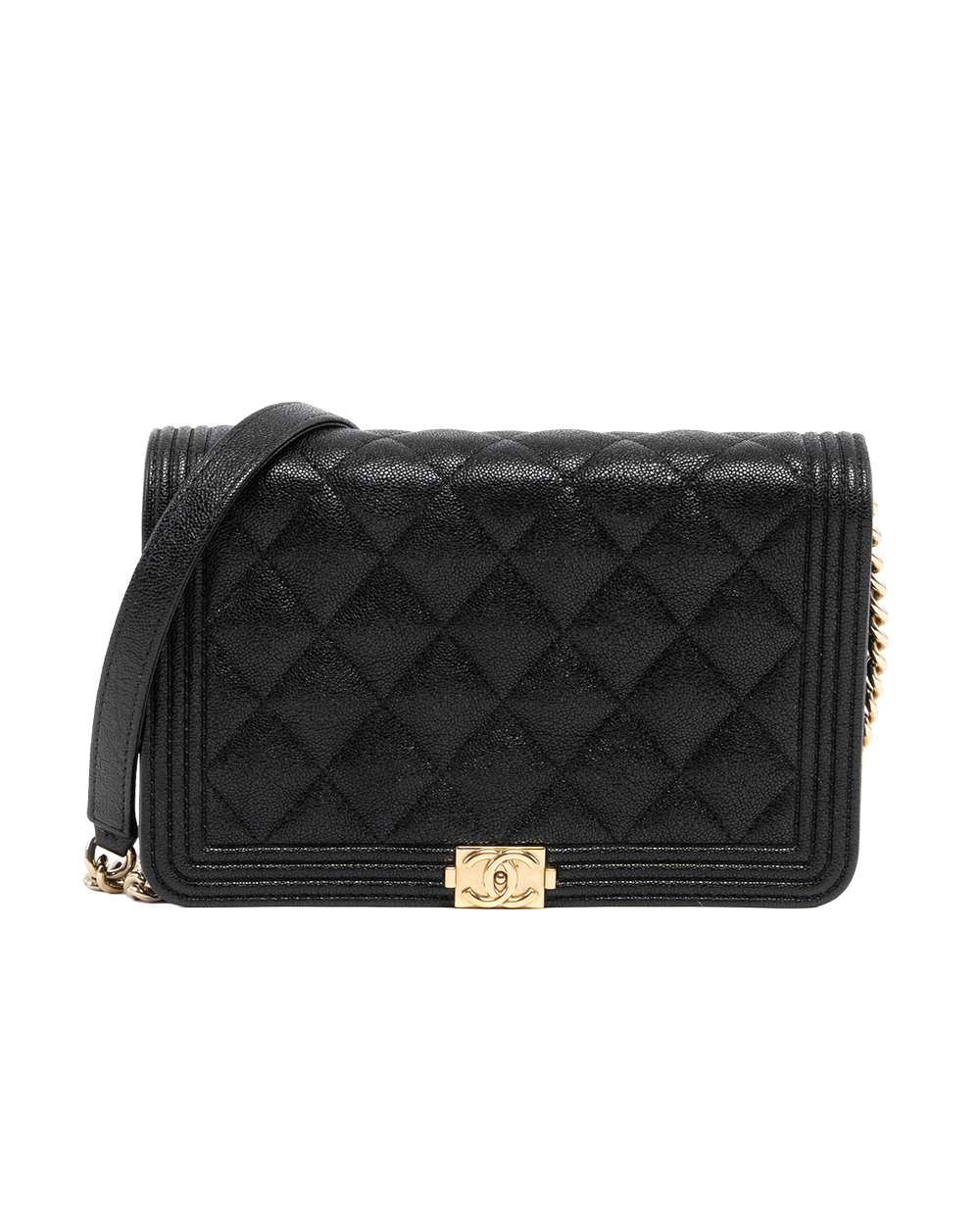 CHANEL BOY WOC BLACK CAVIAR GHW 28607667 4000