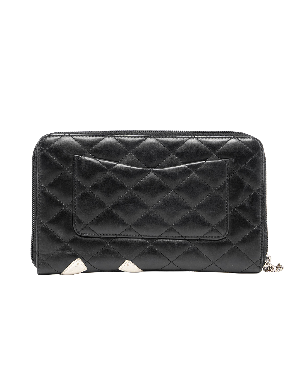 CHANEL CAMBON WOC BLACK PINK CALF SHW 14144201 01428