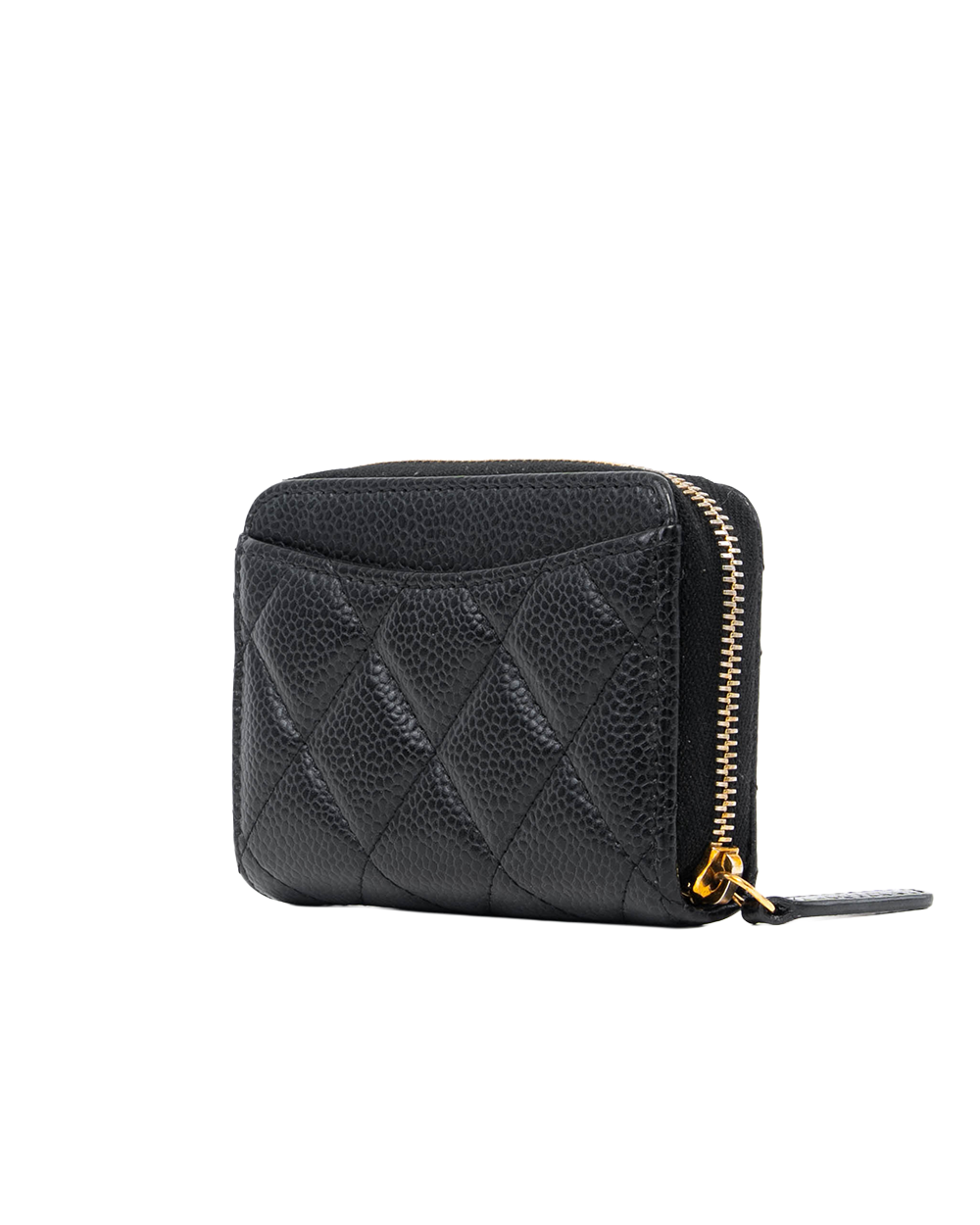 CHANEL CARD HOLDER SHORT BLACK CAVIAR GHW THJT2C4J 8173