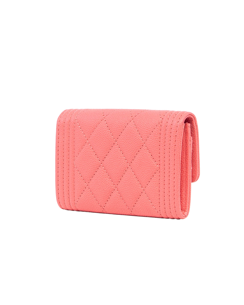 CHANEL CARD HOLDER SHORT PINK CAVIAR GHW 25758261 5106