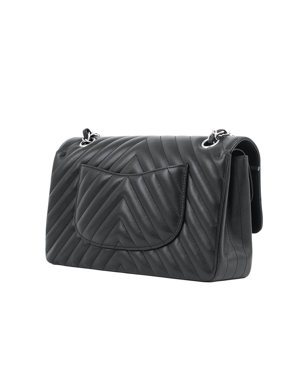 CHANEL CLASSIC 10 BLACK LAMB SHW 30841181 03635