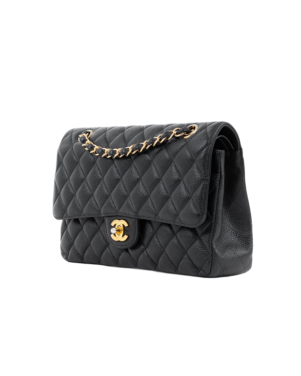 CHANEL CLASSIC 10 BLACK CAVIAR GHW 26307146 1004
