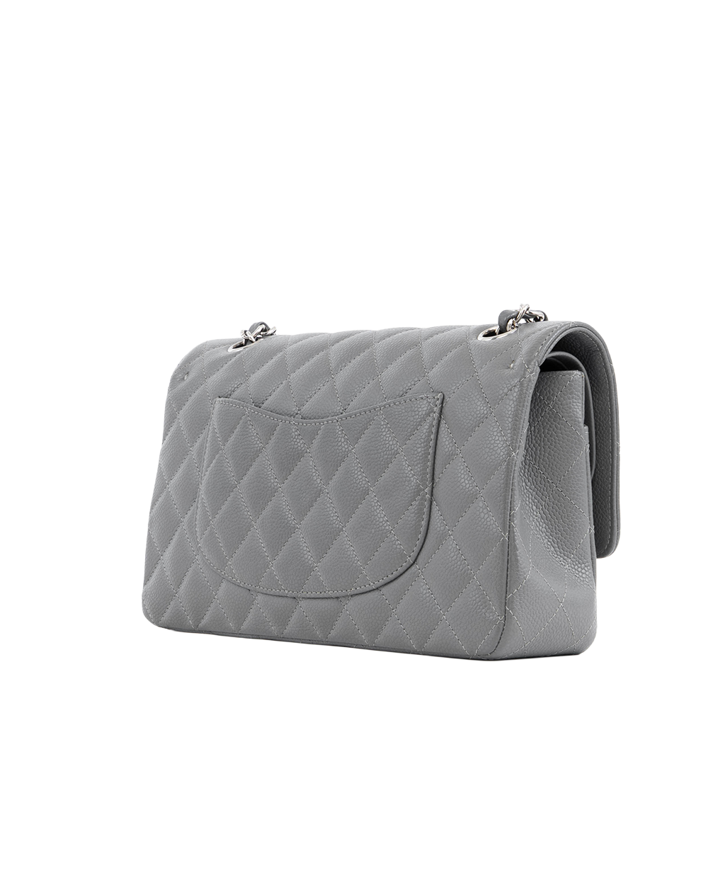 CHANEL CLASSIC 10 GRAY CAVIAR SHW 13076528 1065