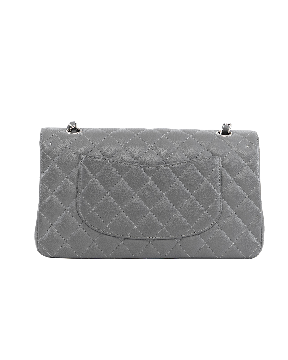 CHANEL CLASSIC 10 GRAY CAVIAR SHW 13076528 1066