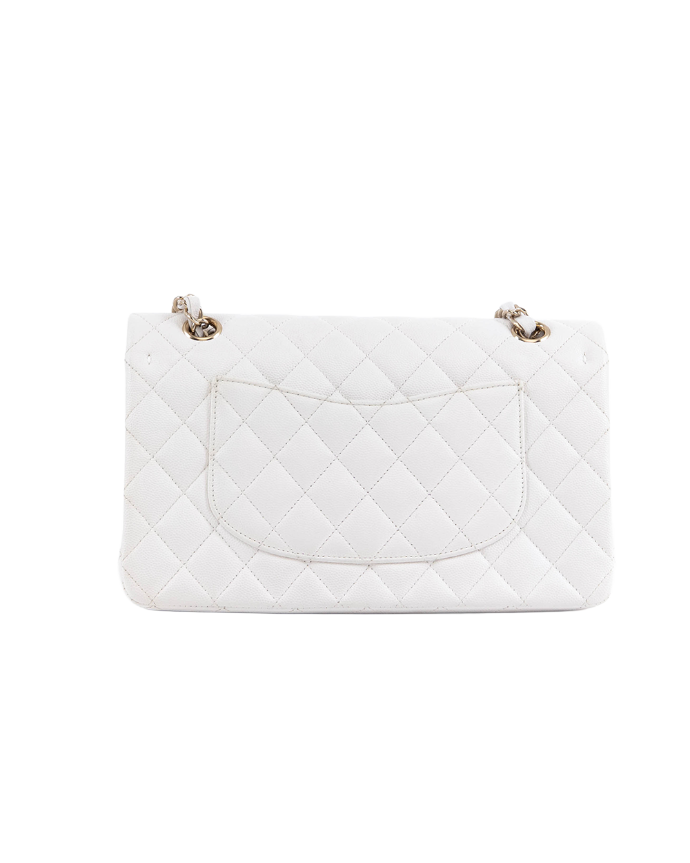 CHANEL CLASSIC 10 WHITE CAVIAR GHW 28478619 5139