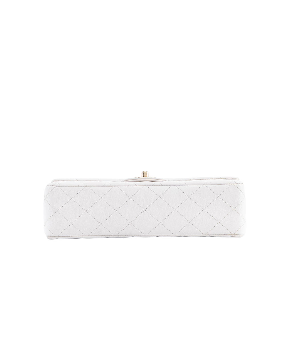 CHANEL CLASSIC 10 WHITE CAVIAR GHW 28478619 5140