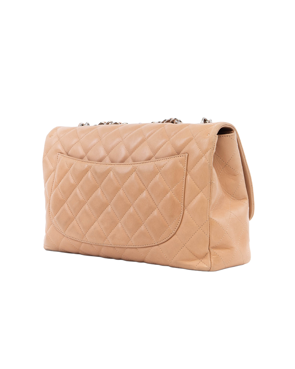 CHANEL CLASSIC 12 BEIGE LAMB SHW 13432936 1116