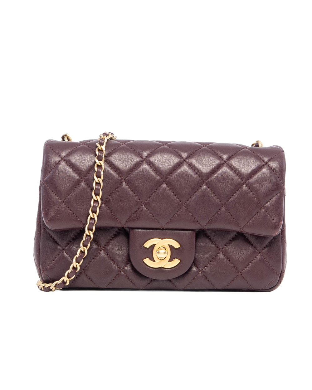 CHANEL CLASSIC ADJ BALL 8 RED BURGANDY LAMB GHW TAH50NNG 01328