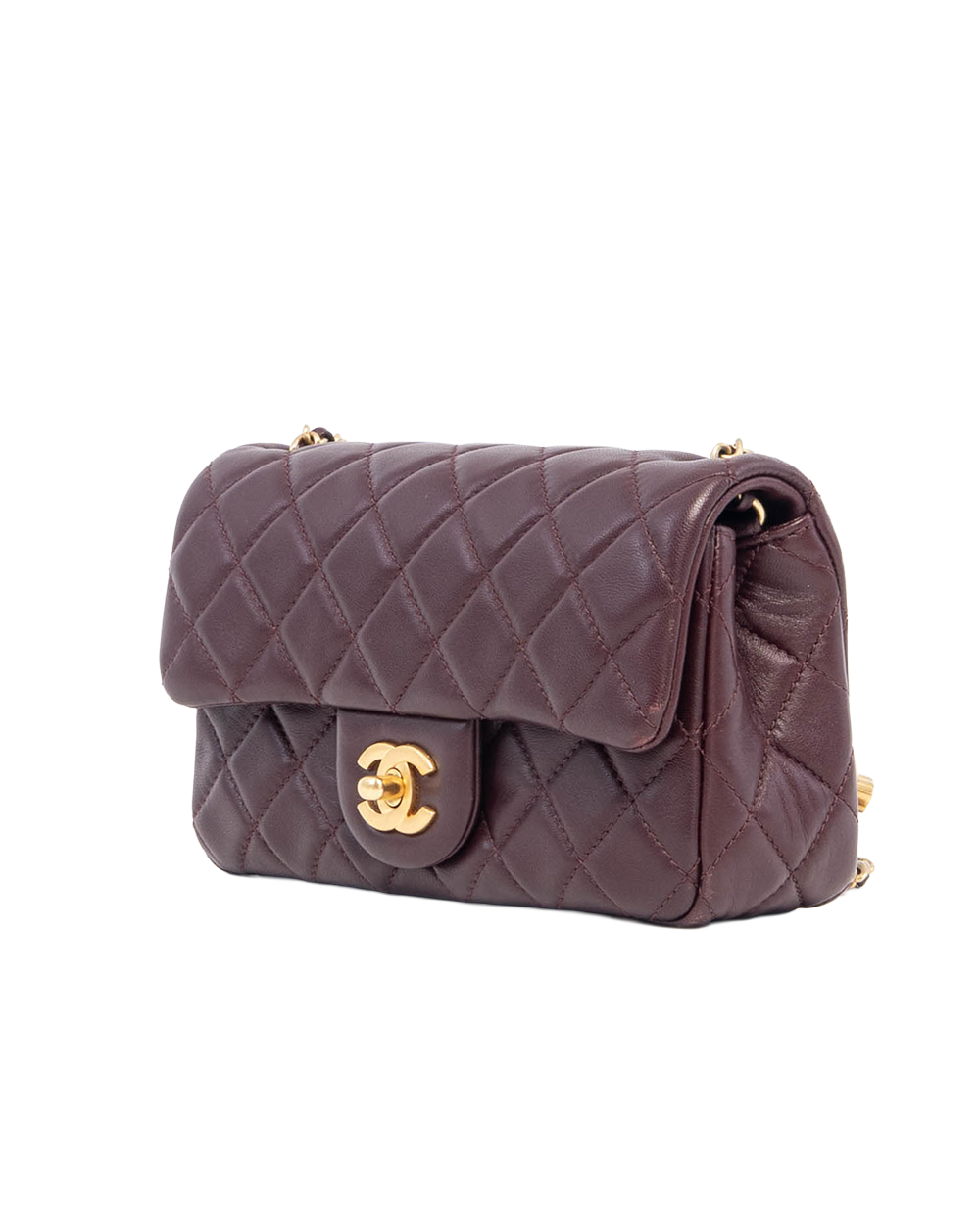 CHANEL CLASSIC ADJ BALL 8 RED BURGANDY LAMB GHW TAH50NNG 01330