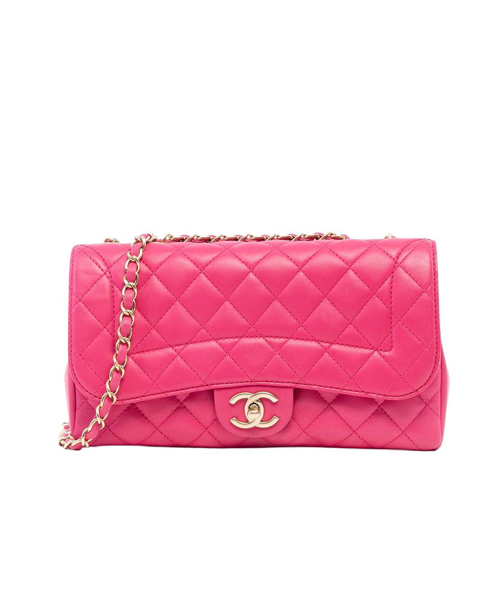 CHANEL CLASSIC VINTAGE FLAP BAG LAMB PINK SHW 21656715 0059