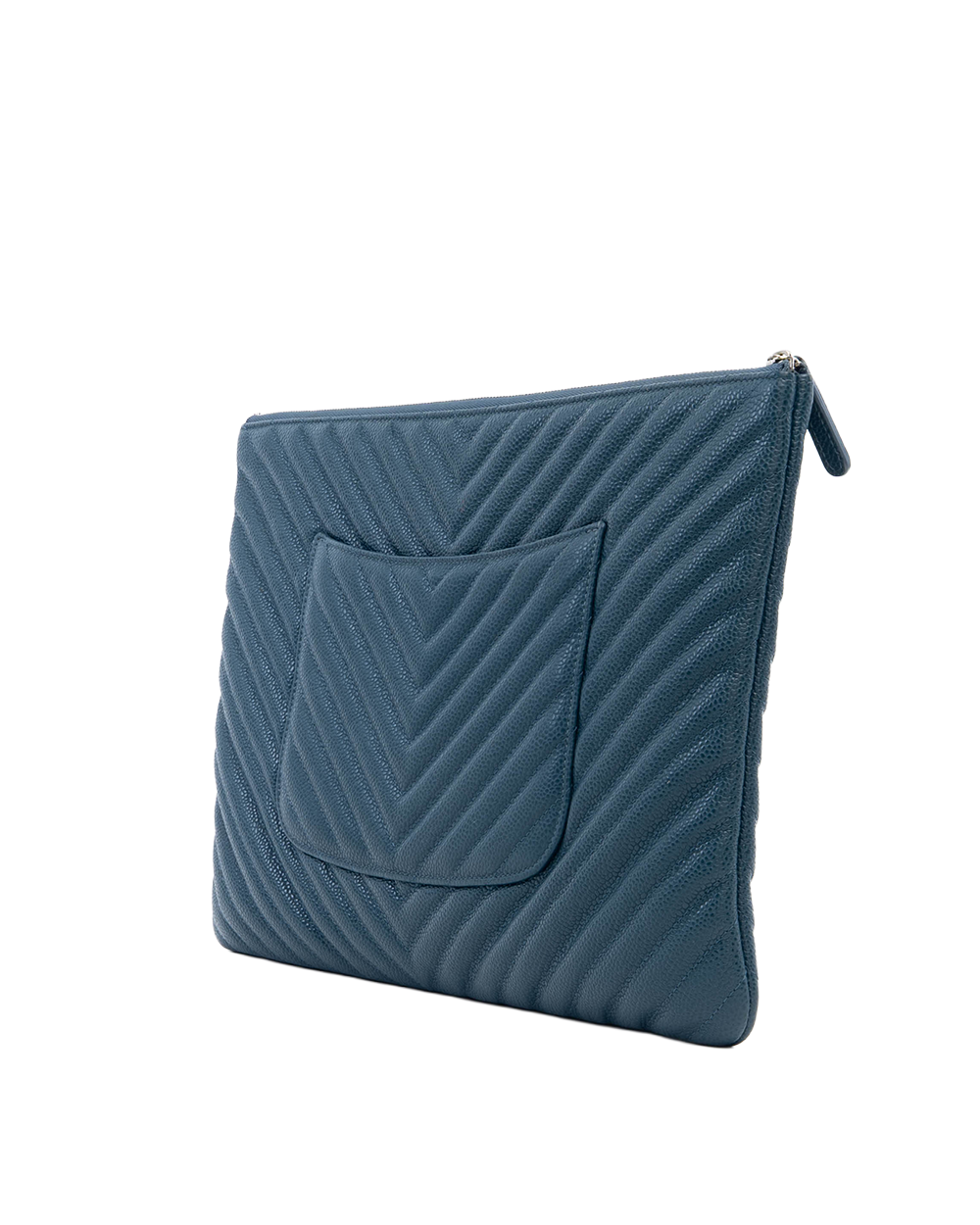 CHANEL CLUTCH GREEN CHEVRON CAVIAR GHW 26904288 4109