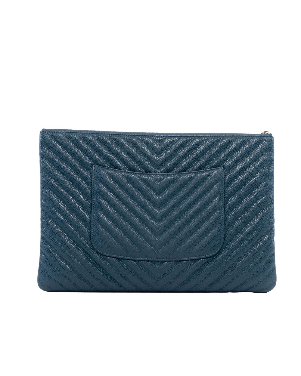 CHANEL CLUTCH GREEN CHEVRON CAVIAR GHW 26904288 4110