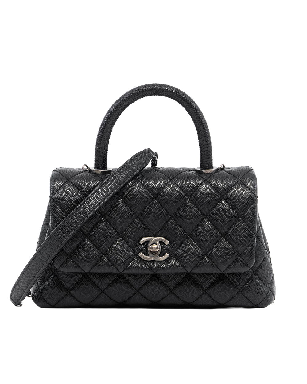 CHANEL COCO 9.5 BLACK CAVIAR RSHW 23471767 08486