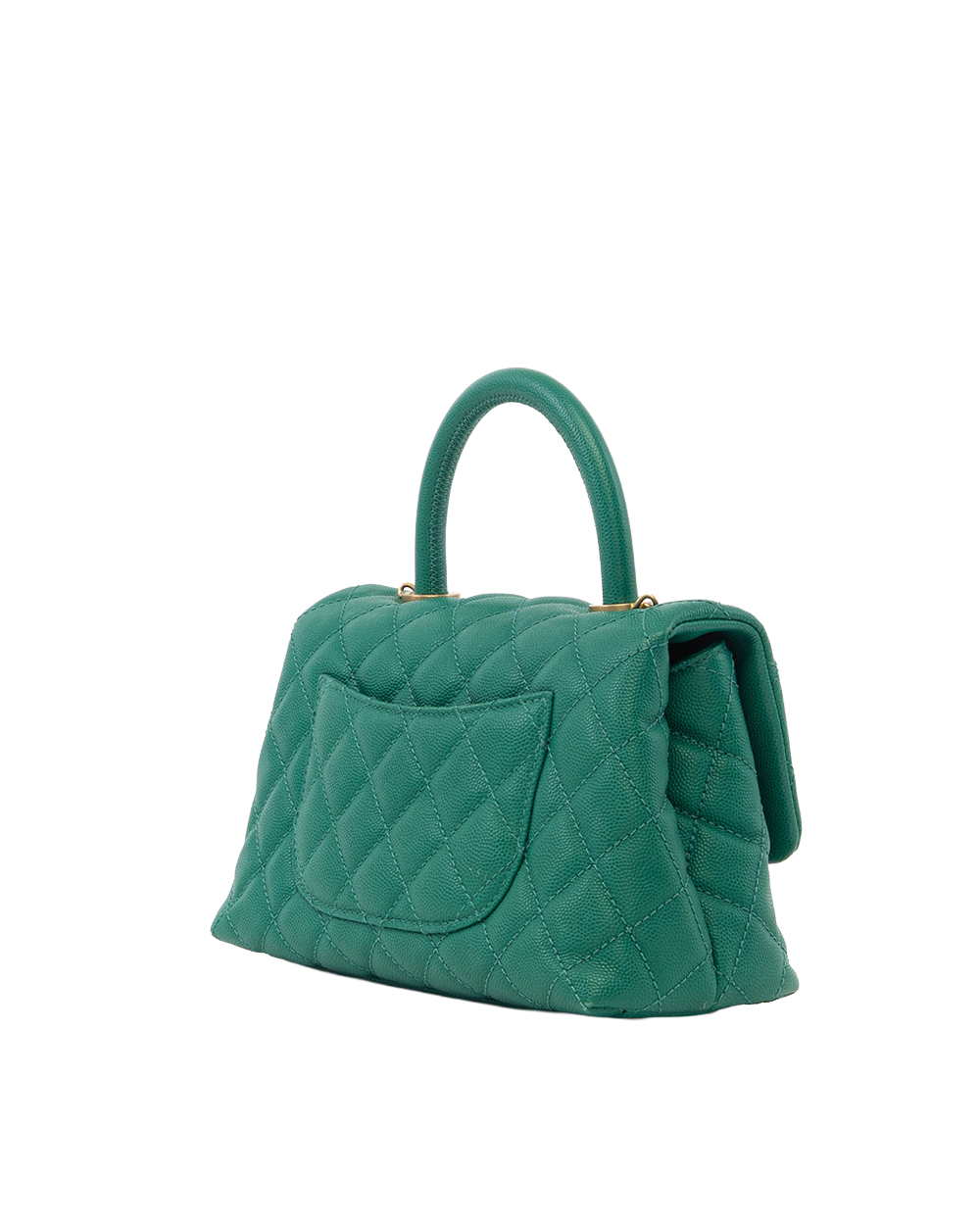 CHANEL COCO 9.5 GREEN CAVIAR GHW 23938583 8053