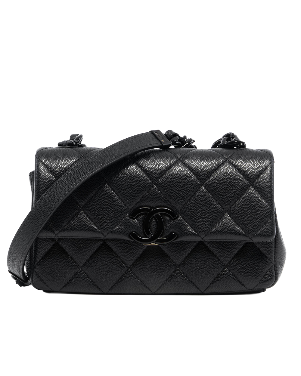 CHANEL FLAP BAG 8 SO BLACK CAVIAR SHW 31000042 1741